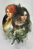 The Witcher 3 Yennefer Triss Merigold Poster