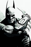 Batman Arkham Origin Black and White Poster