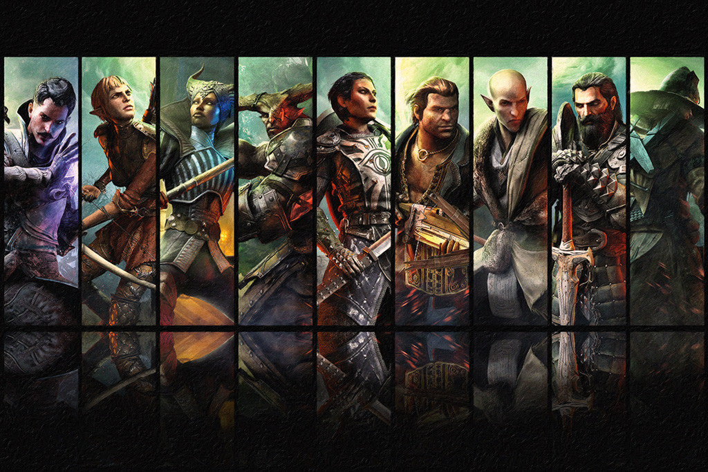 Dragon Age Inquisition Characters Poster