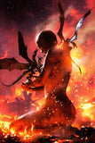 Game of Thrones Flaming Daenerys Targaryen Poster