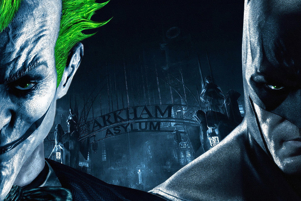 Arkham Asylum Batman Joker Poster