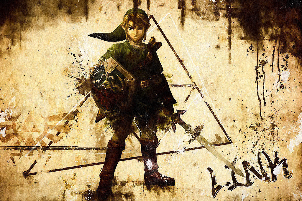 Legend of Zelda Game Art Poster
