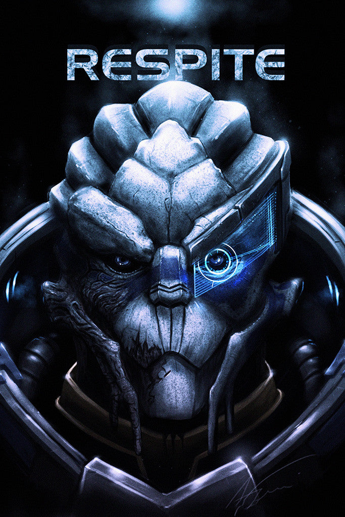 Garrus Close Up Mass Effect Poster