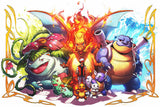 Pokemon Pikachu Bulbasaur Ivysaur Venusaur Charmander Poster