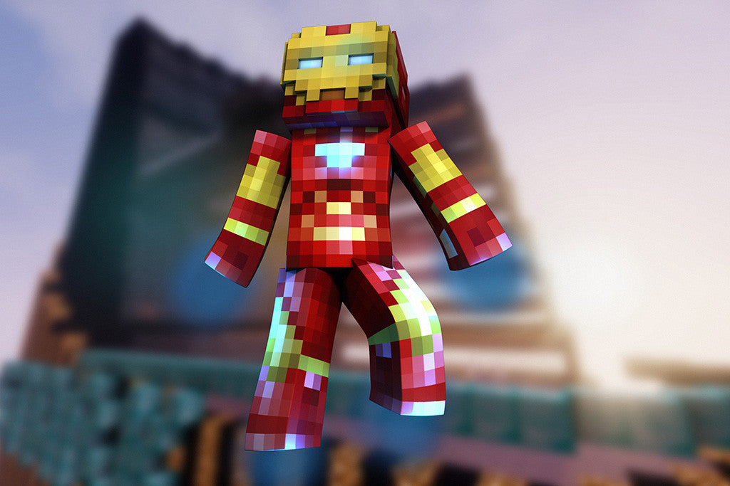 Minecraft Iron Man Poster