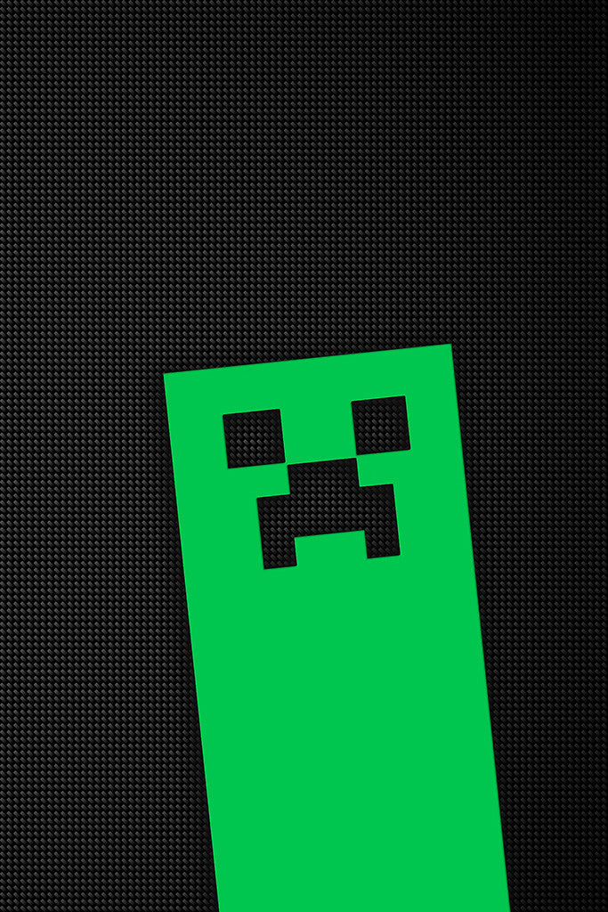 Minecraft Creeper Minimalistic Poster