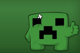 Minecraft Creeper Black Eye Poster