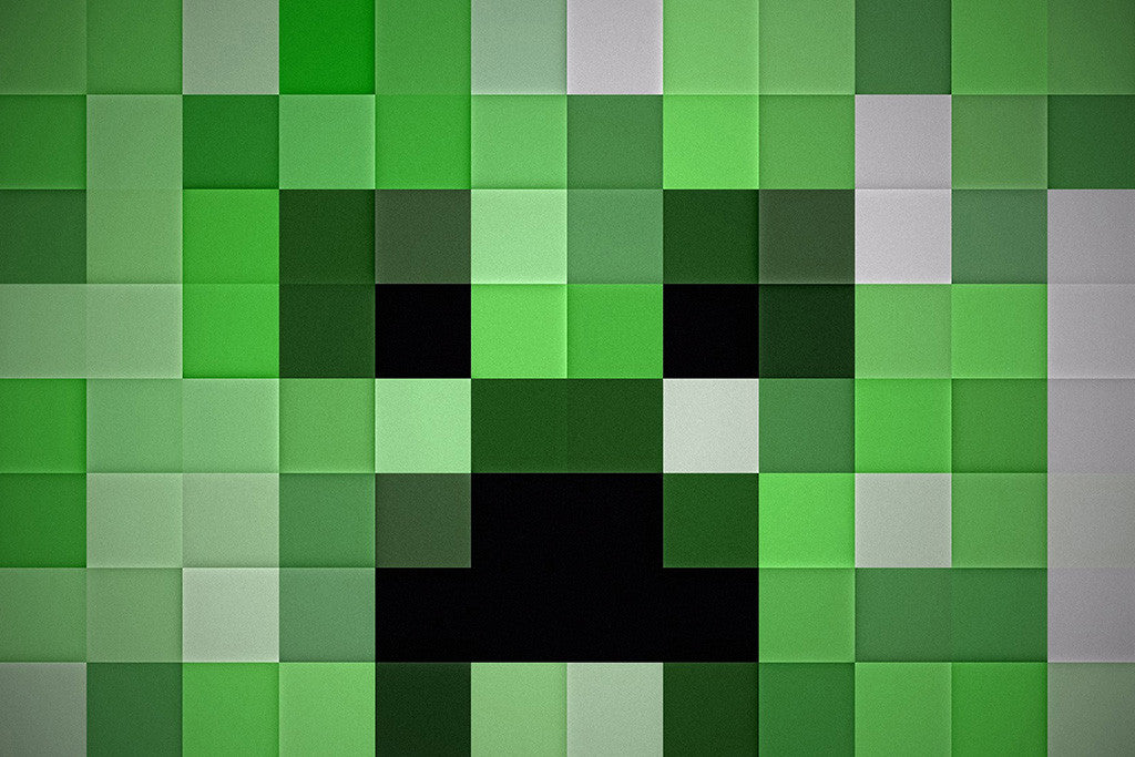 Creeper Minecraft Art Poster