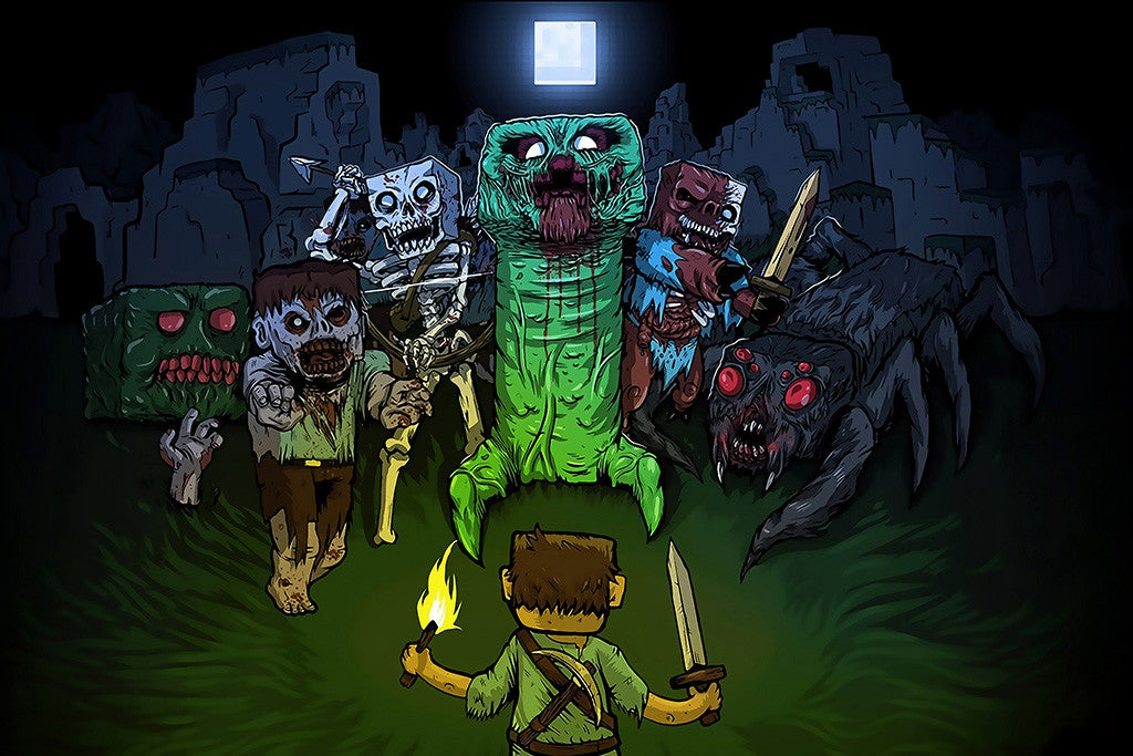 Minecraft Zombie Poster