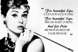 Audrey Hepburn Motivational Inspirational Quote Poster