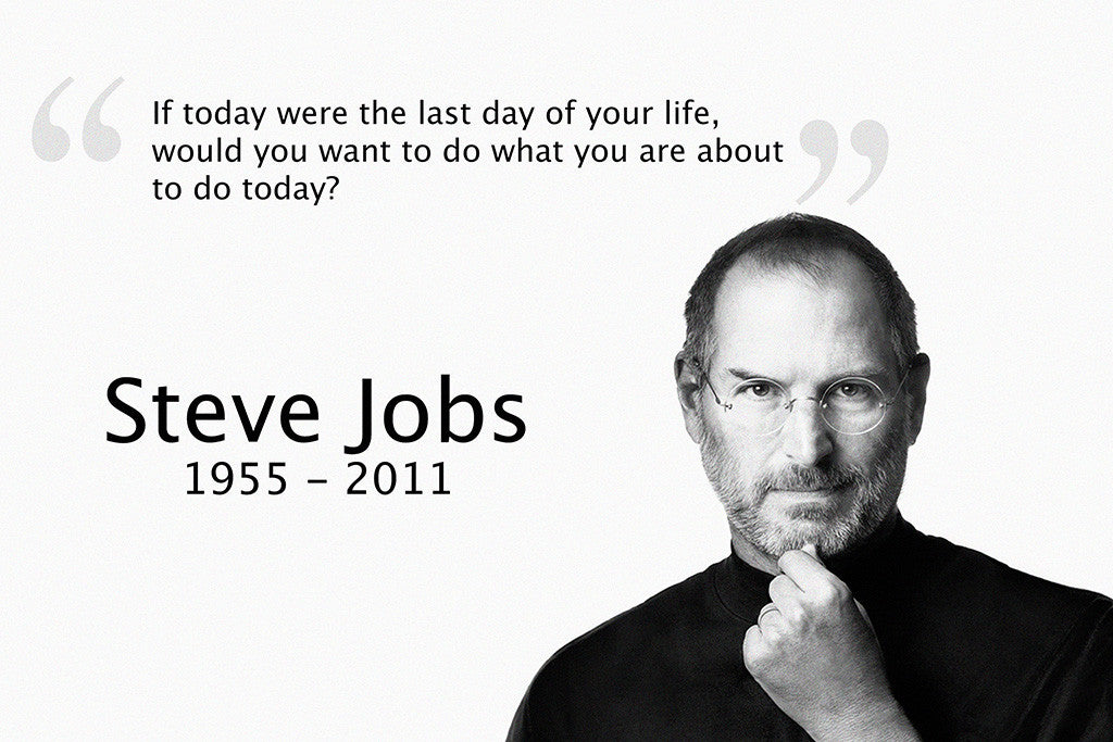 Steve Jobs Motivational Inspirational Quote Silk Poster