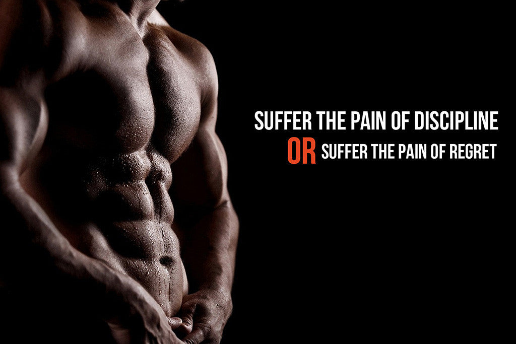 Bodybuilding Motivational Inspirational Quote Suffer the Pain Poster