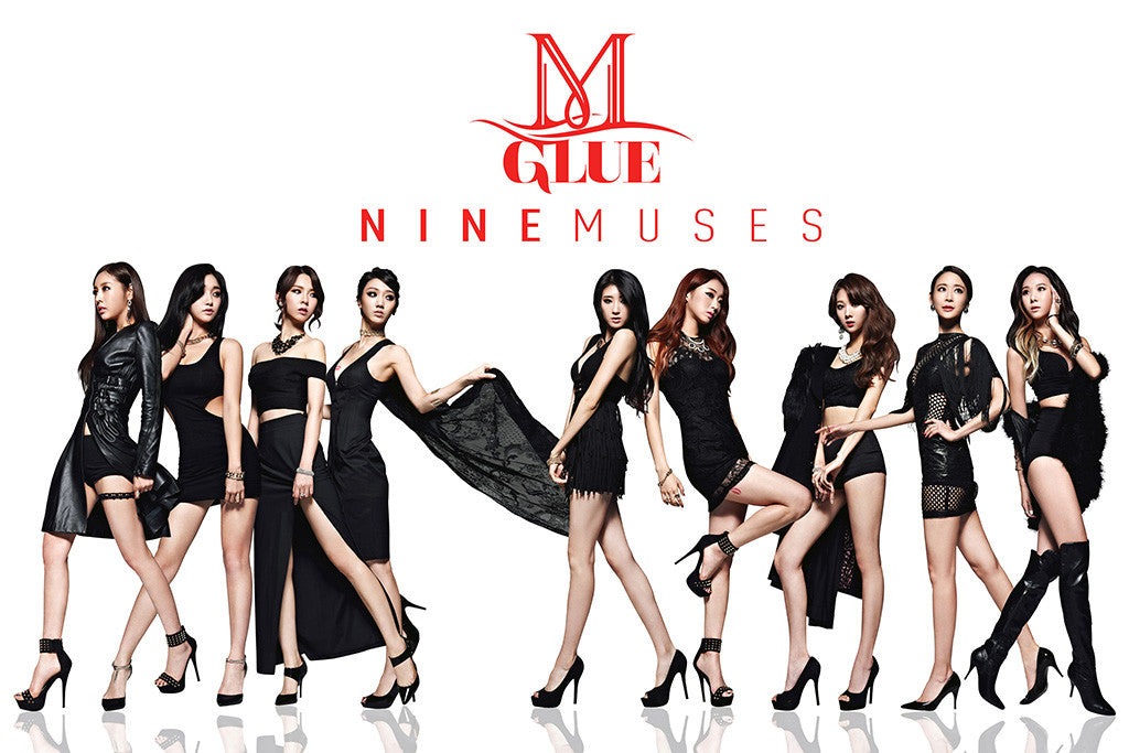 9 Nine Muses Kpop Hot Girls Poster