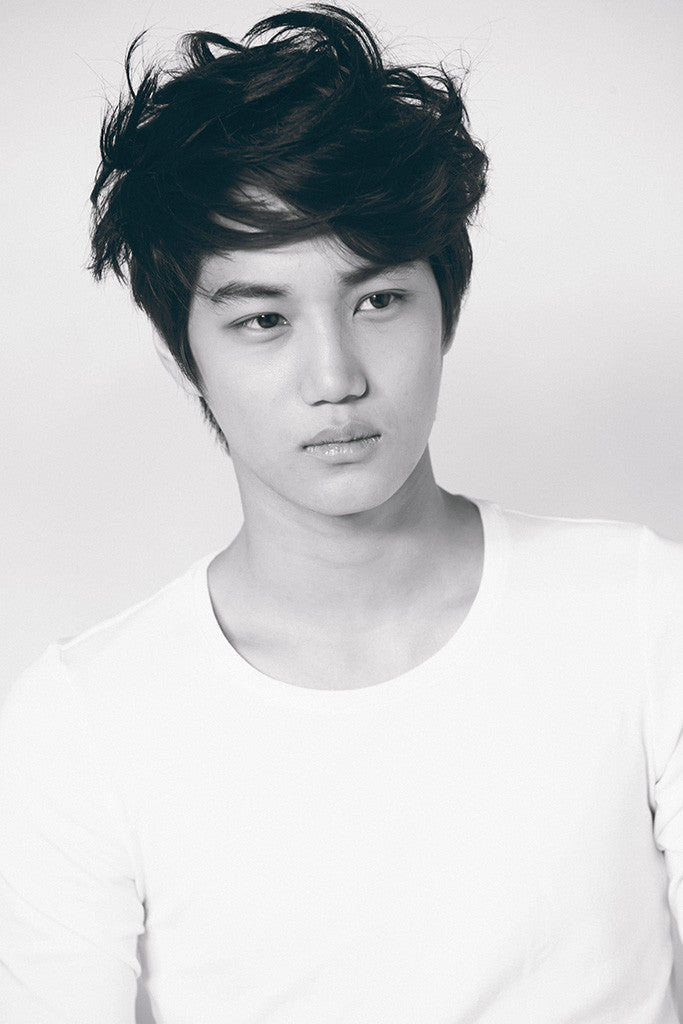 Kai EXO K-pop Black and White Poster