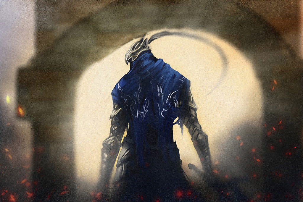 Dark Souls Gates Knight Poster