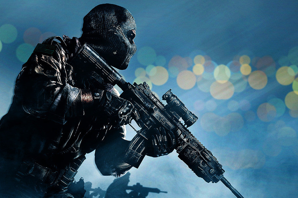 Call of Duty Ghosts Soldier Sniper Poster