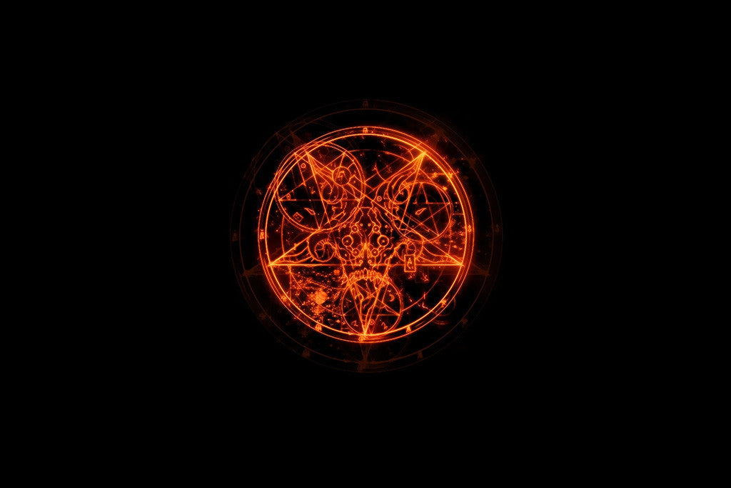 DooM 3 III Pentagram Logo Poster