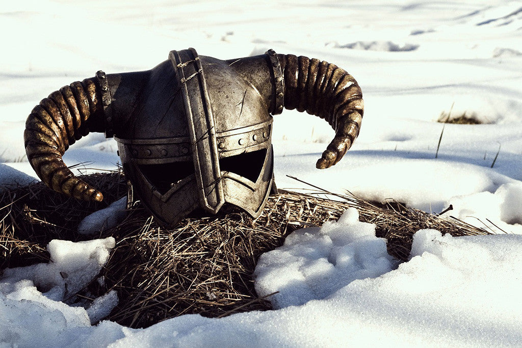 The Elder Scrolls V 5 Skyrim Warrior Mask Poster