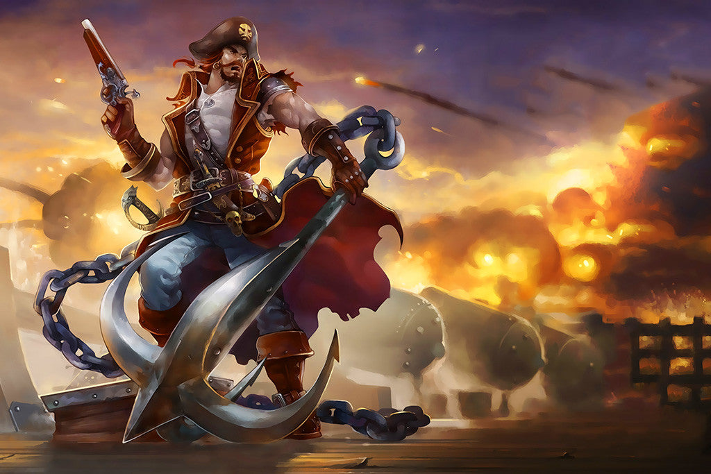 Gangplank League of Legends Poster