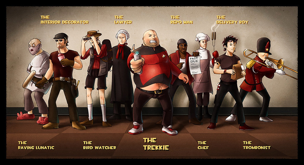 Team Fortress 2 TF2 Characters Poster