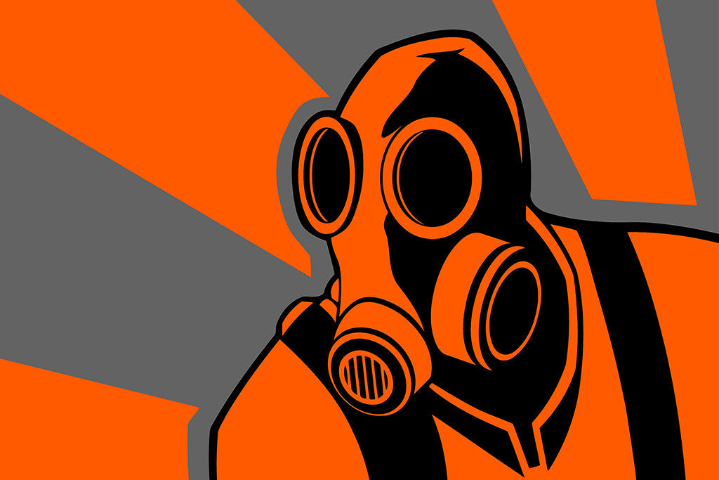 Team Fortress 2 Pyro Face Poster