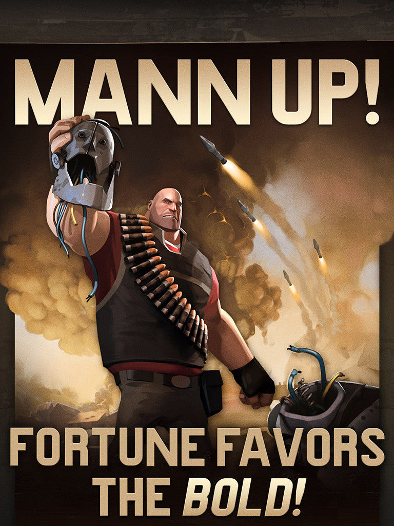 Team Fortress 2 TF2 Mann Up Poster