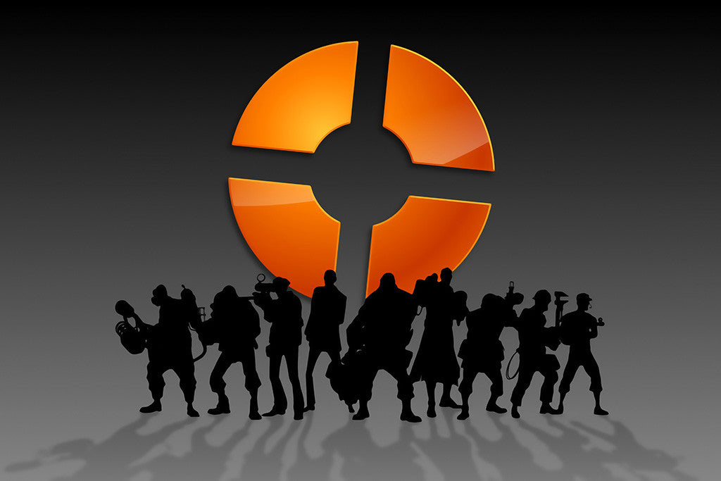 Team Fortress 2 Characters Logo Poster