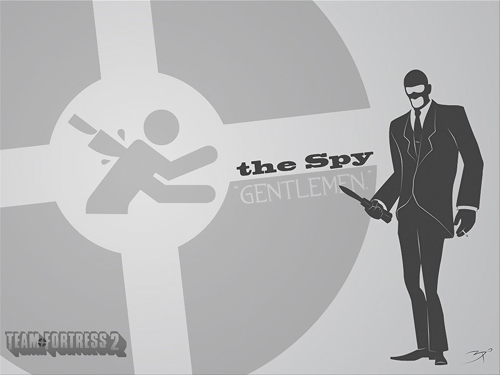 Team Fortress 2 TF2 Spy Gentleman Poster