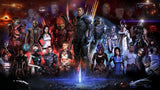 Mass Effect 3 All Characters Shepard Poster