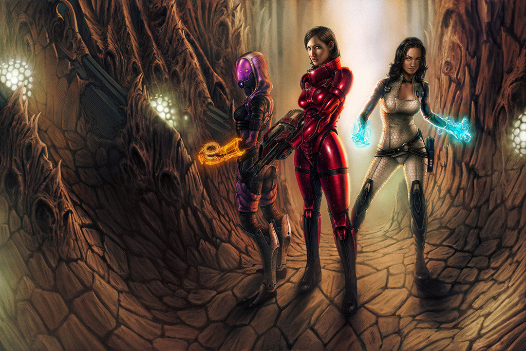 Mass Effect 3 Girls Poster