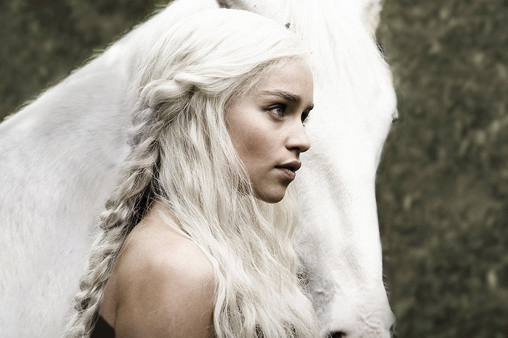 Game of Thrones Daenerys Targaryen Horse Poster