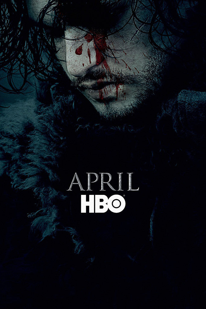 Game of Thrones Season 6 Jon Snow Blood Poster
