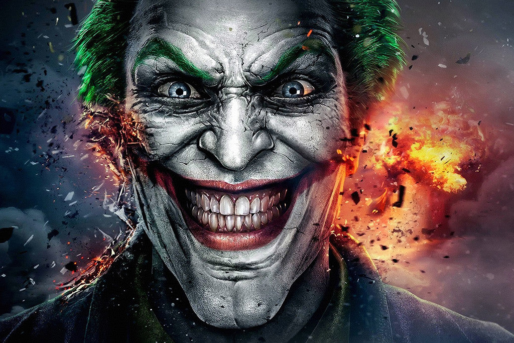 Injustice Gods Among Us Joker Face Poster