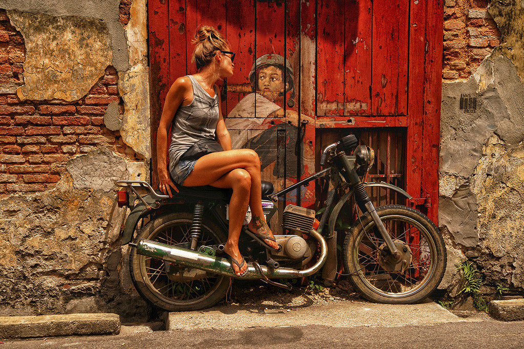 The Girl on a Motorcycle Poster