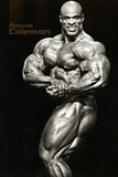 Ronnie Coleman Black and White Poster