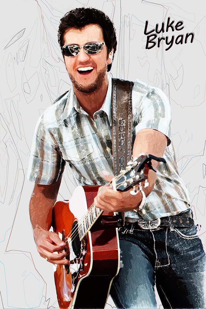 Luke Bryan Life Size Poster