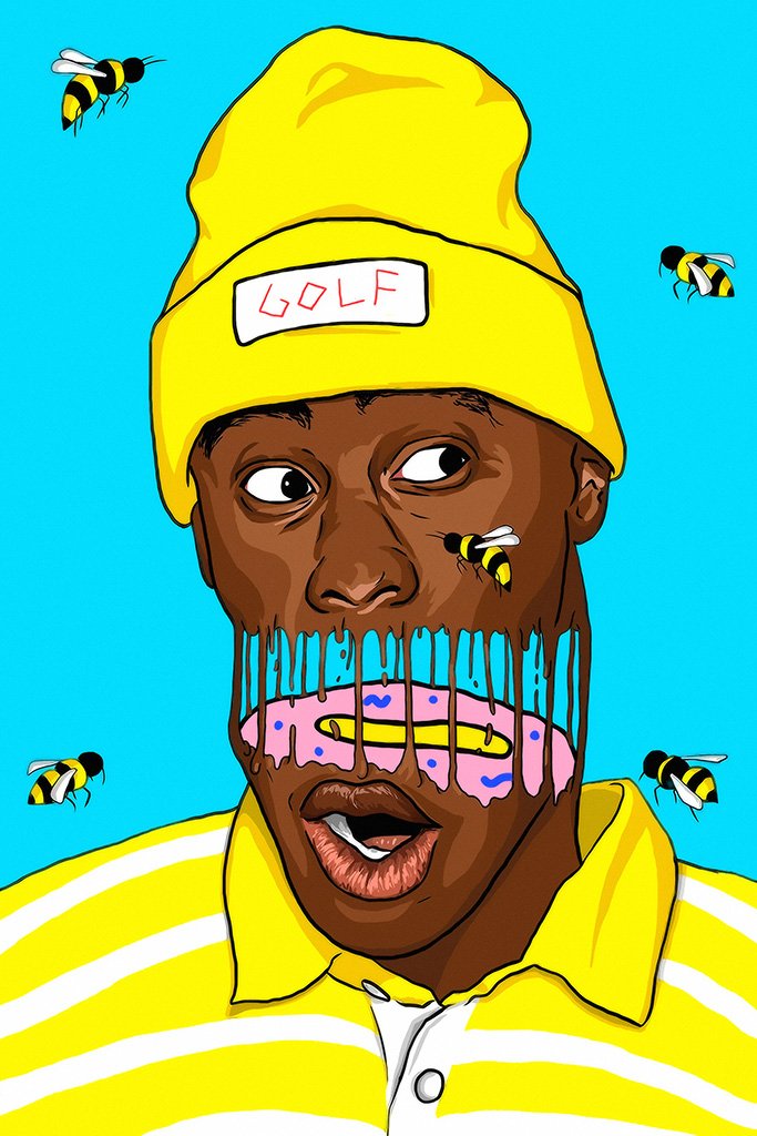 Tyler, The Creator Bees Art Poster