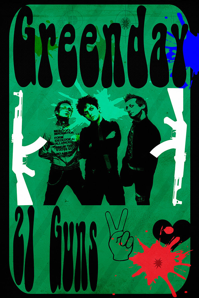 Green Day Fan Art Poster
