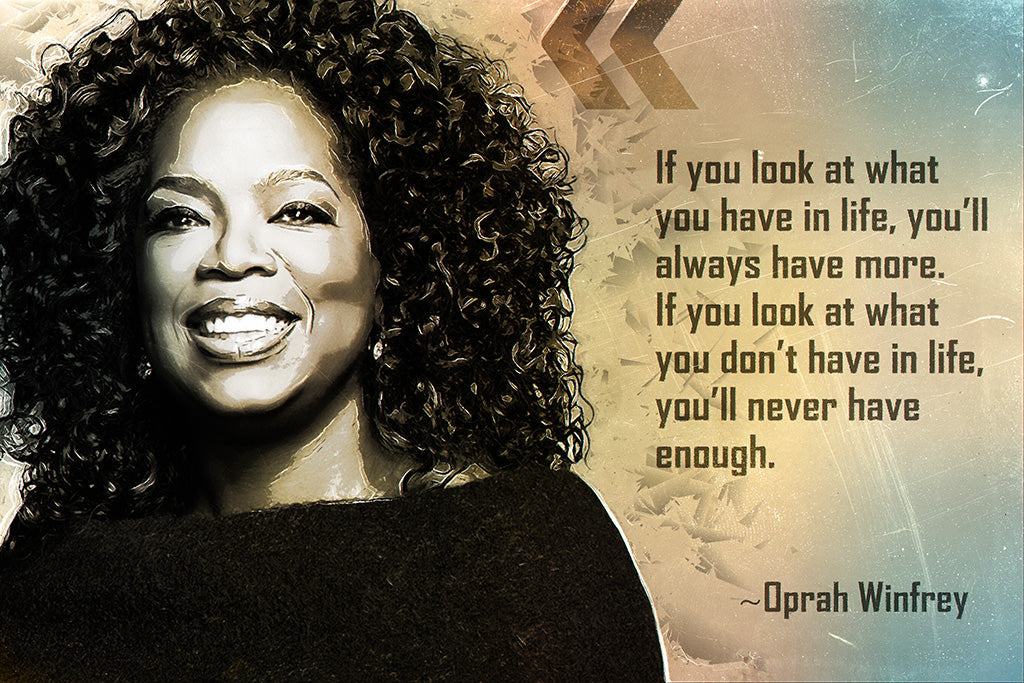 Oprah Winfrey Quote If You Look Poster