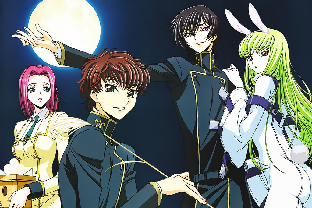 Code Geass Zero Lelouch Japanese Anime Series Poster – My Hot Posters
