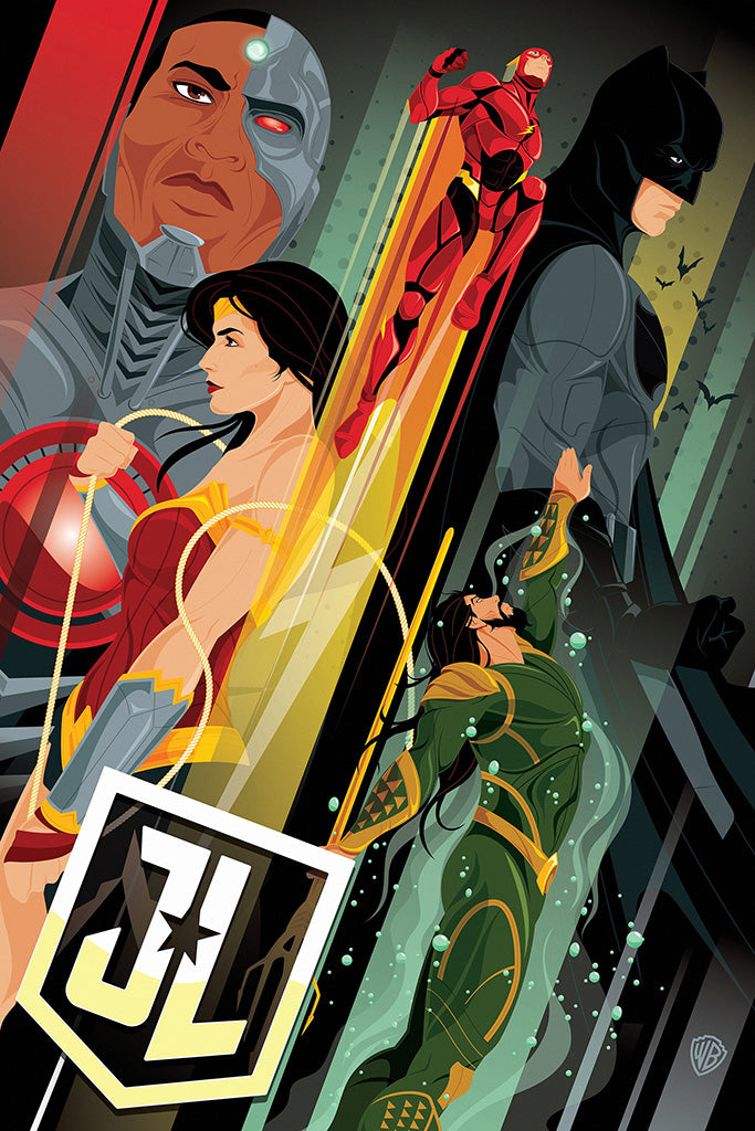 Justice League 2017 Movie Comics Art Poster
