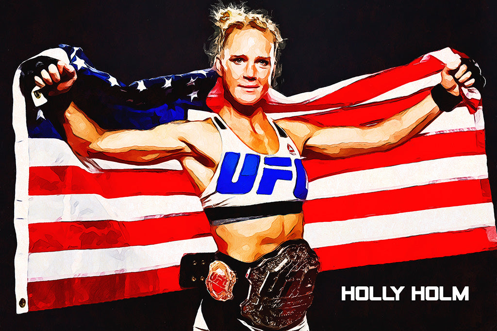 Holly Holm MMA Sport Art Poster