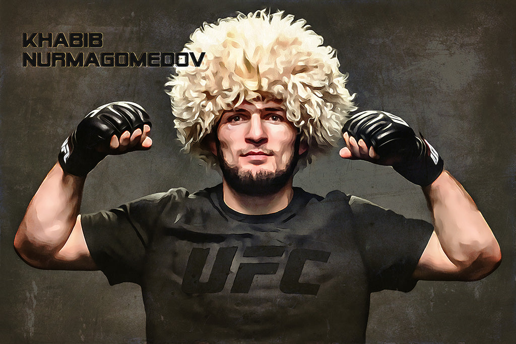Khabib Nurmagomedov MMA Sport Art Poster