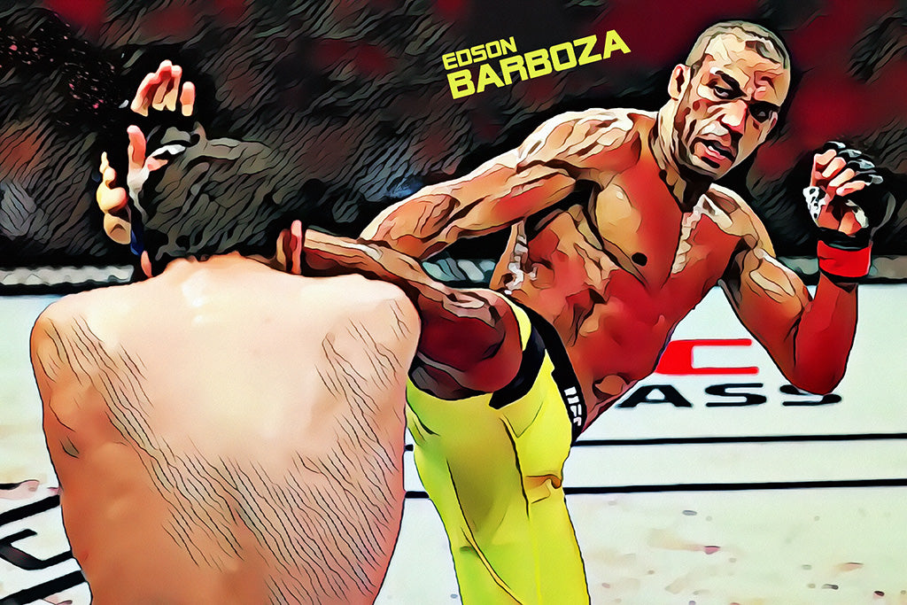 Edson Barboza MMA Sport Art Poster