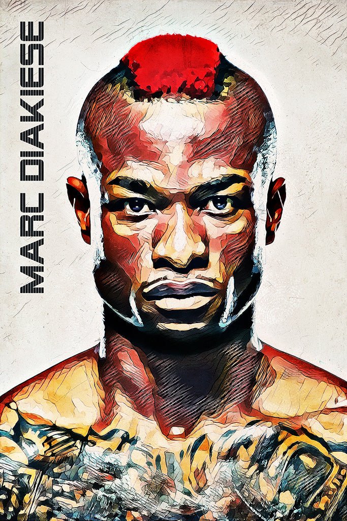 Marc Diakiese MMA Sport Art UFC Poster