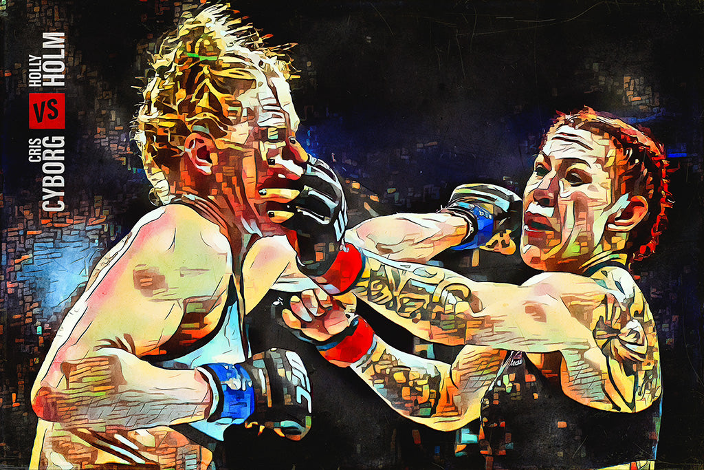 Cris Cyborg vs Holly Holm MMA Sport Poster