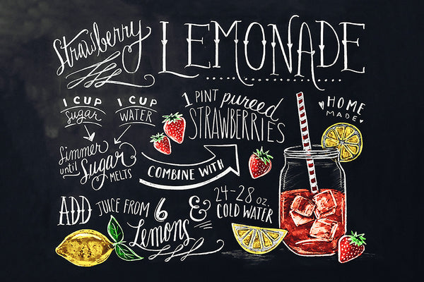 Strawberry Lemonade Kitchen Poster – My Hot Posters