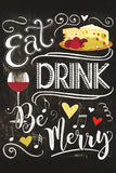 Eat Drink and Be Merry Kitchen Poster