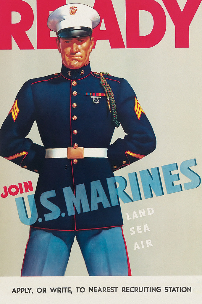 Military Propaganda Marine Poster