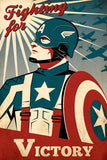 Military Propaganda Captain America (3/4) Poster